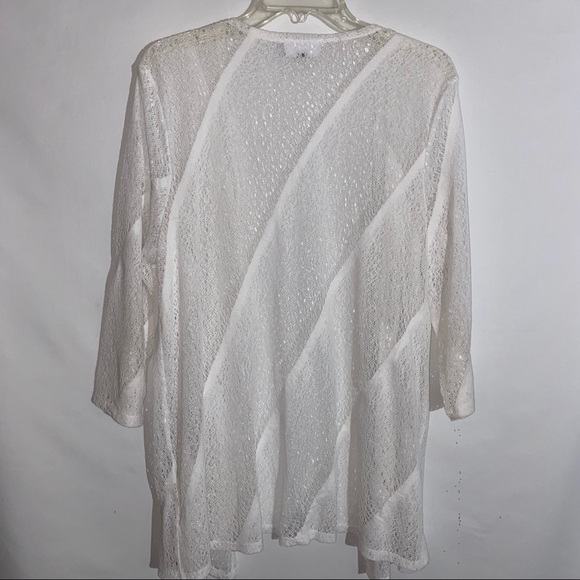 JM Collection Open Front Cardigan Size Medium - Picture 4 of 4